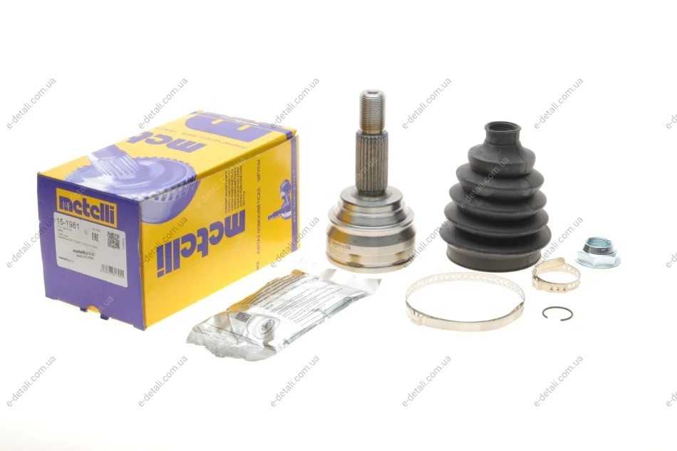 Шрус (наружный) Ford Fiesta VII 1.0-1.1/1.5 TDCi 17- (25z/23z/53.3mm/77.4mm/55.5mm) Metelli 15-1981 (фото 1)