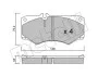 Колодки тормозные (передние) MB 207-613D 70-96/G-class (W460/W461/W463) 79-/VW LT 78-96 Metelli 22-0014-0 (фото 2)