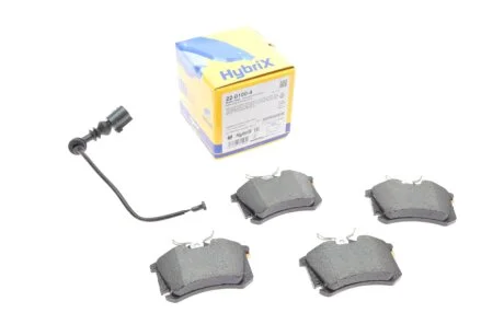 Колодки тормозные (задние) Skoda Fabia 99-/VW Caddy/Golf 03-16/Passat B5 96-05/Polo 01- (+датчик) Metelli 22-0100-4