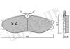 Комплект гальмівних колодок (дискових) Metelli 22-0198-0 (фото 1)