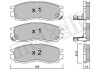 Комплект тормозных колодок (дисковых).) Metelli 22-0224-0 (фото 1)