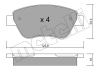 Комплект тормозных колодок (дисковых).) Metelli 22-0321-1 (фото 2)