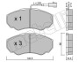 Комплект тормозных колодок (дисковых).) Metelli 22-0325-0 (фото 2)