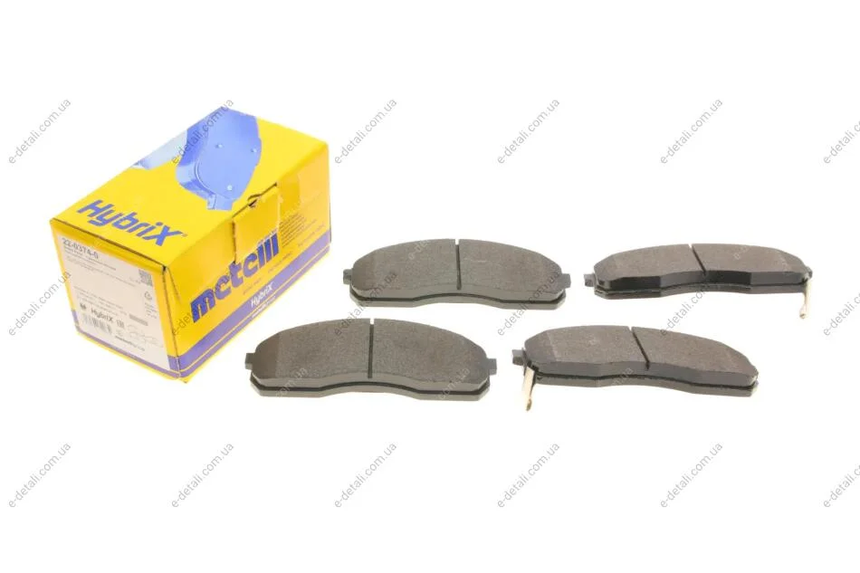 Колодки тормозные (передние) Kia Carnival -06/K2500/Pregio 2.5-2.9 97- Metelli 22-0374-0 (фото 1)