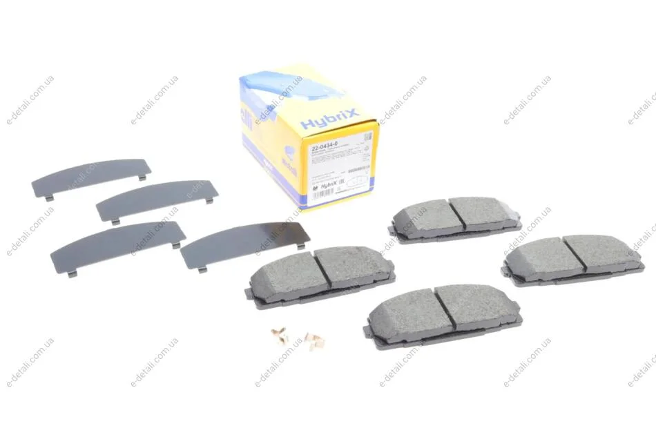 Колодки тормозные (передние) Toyota Hiace III/IV -06 Metelli 22-0434-0 (фото 1)