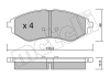 Комплект гальмівних колодок (дискових) Metelli 22-0508-0 (фото 2)