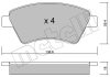 Комплект тормозных колодок (дисковых).) Metelli 22-0544-0 (фото 7)