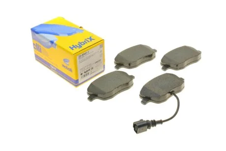 Колодки тормозные (передние) Seat Ibiza/VW Polo 01-09/Skoda Fabia 99-14/Roomster 06-15 (+датчик) Metelli 22-0547-1