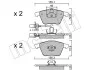 Колодки гальмівні (передні) Audi A4 03-09/A6/A8 03-11/Seat Exeo 08-13 (+датчики) Metelli 22-0549-1 (фото 2)