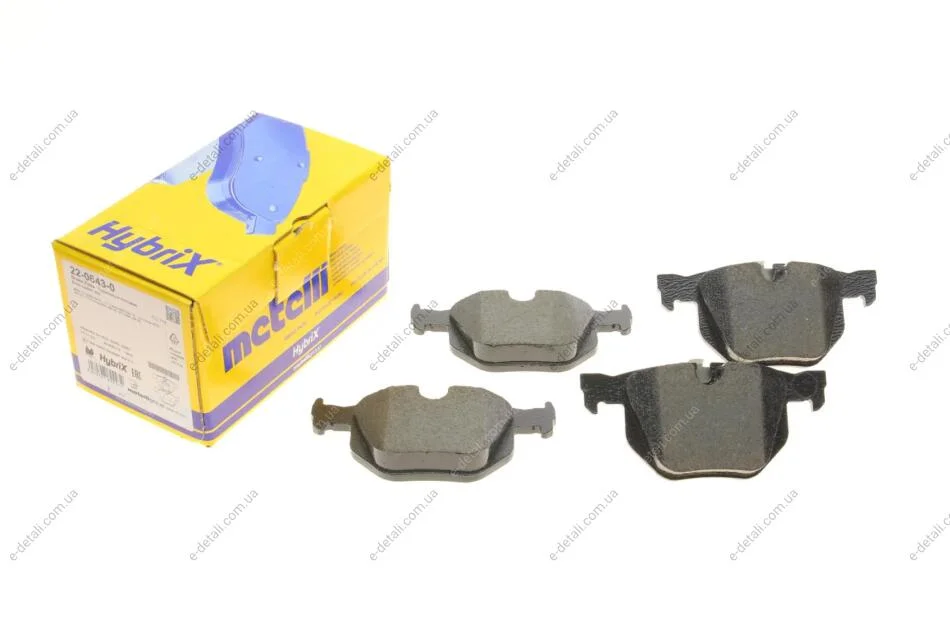 Колодки тормозные (задние) BMW 3 (E90/E91/E92/E93) 04-13/X1 (E84) 09-15 Metelli 22-0643-0 (фото 1)