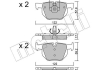 Комплект тормозных колодок (дисковых).) Metelli 22-0644-4 (фото 2)