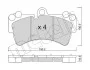 Колодки гальмівні (передні) Audi Q7 06-15/Porsche Cayenne/VW Touareg 02-10 Metelli 22-0654-0 (фото 2)