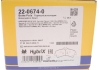 Комплект гальмівних колодок (дискових) Metelli 22-0674-0 (фото 8)