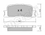 Колодки гальмівні (задні) Toyota Camry 01-11/Highlander 00-03/Lexus ES 96-06 Metelli 22-0753-0 (фото 2)