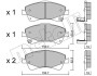 Комплект гальмівних колодок (дискових) Metelli 22-0878-0 (фото 1)