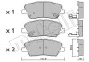 Комплект тормозных колодок (дисковых).) Metelli 22-1026-0 (фото 1)