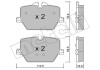 Комплект тормозных колодок (дисковых).) Metelli 22-1266-0 (фото 1)