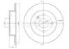 Диск тормозной (задний) Opel Astra G/H 98-/Meriva 99-10 (240x10) (с покрытием) (полный) Metelli 23-0488C (фото 1)