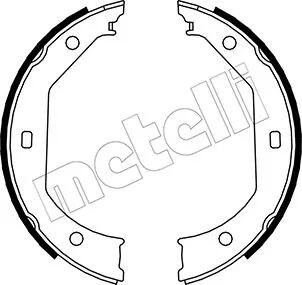 Комплект гальмівних колодок (барабанних) Metelli 53-0017