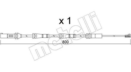 Датчик износа тормозных колодок Metelli SU.379