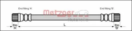 Шланг гальмівний METZGER 4111152