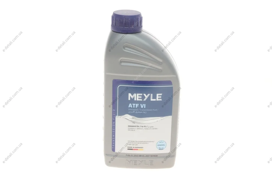 Олива ATF VI (1L) (Opel/BMW/MB) MEYLE 0140192500 (фото 1)