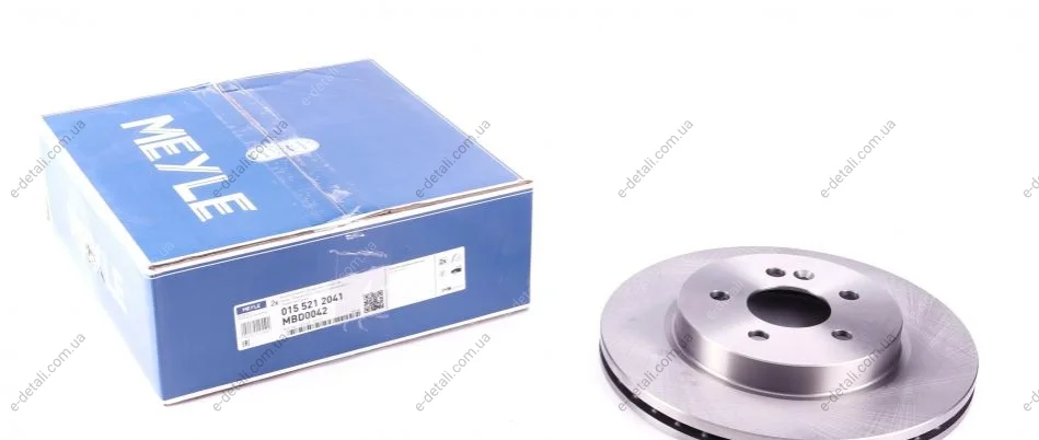 Диск тормозной (передний) MB M-class (W163) 98-05 (303х26) MEYLE 015 521 2041 (фото 1)