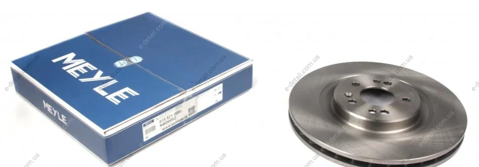 Диск тормозной (передний) MB M-class (W163) 98-05 (345х31.9) MEYLE 015 521 2056 (фото 1)