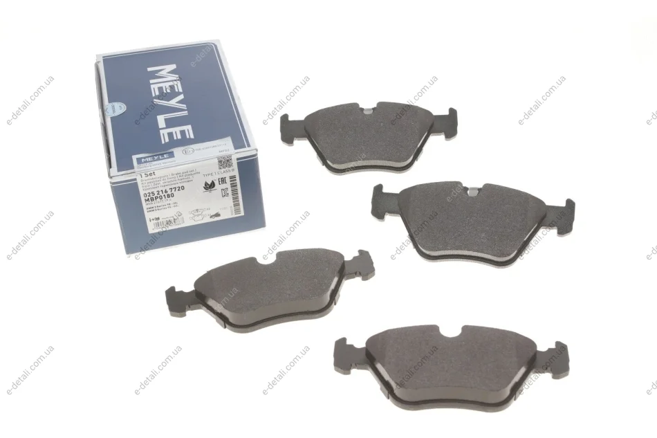 Колодки тормозные (передние) BMW 5 (E39) 95- MEYLE 025 216 7720 (фото 1)