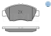 Комплект гальмівних колодок з 4 шт. дисків MEYLE 025 216 9416/W (фото 2)