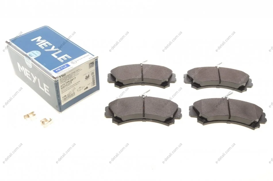 Колодки тормозные (передние) Mitsubishi Carisma 1.6i/1.8 16V/1.9 TD 95-06 MEYLE 025 219 2017 (фото 1)
