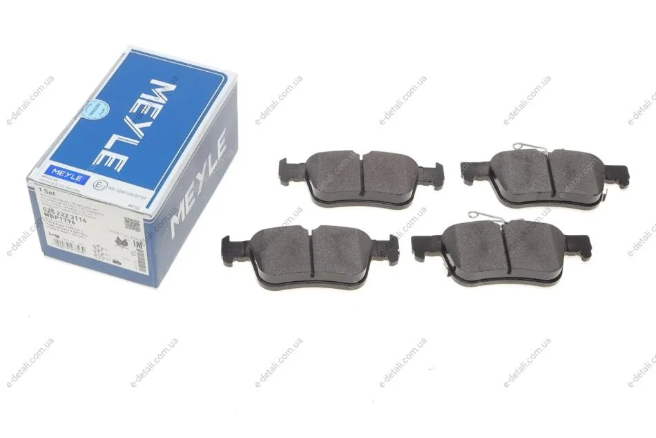 Колодки тормозные (задние) Ford Focus 18-/Fusion 12-(ATE) MEYLE 025 222 3116 (фото 1)