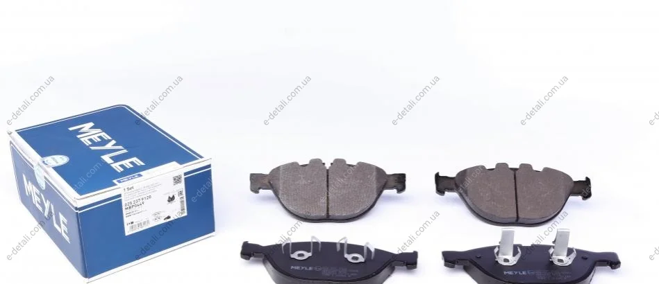 Колодки тормозные (передние) BMW 5 (E60)/6 (E63)/7 (E65/E66/E67) 04- MEYLE 025 237 9120 (фото 1)