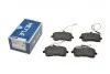 Колодки тормозные (передние) Peugeot 407 1.6HDI/1.8/2.0/2.0HDI 04- (TRW) (с датчиком) MEYLE 025 241 3418/W (фото 1)