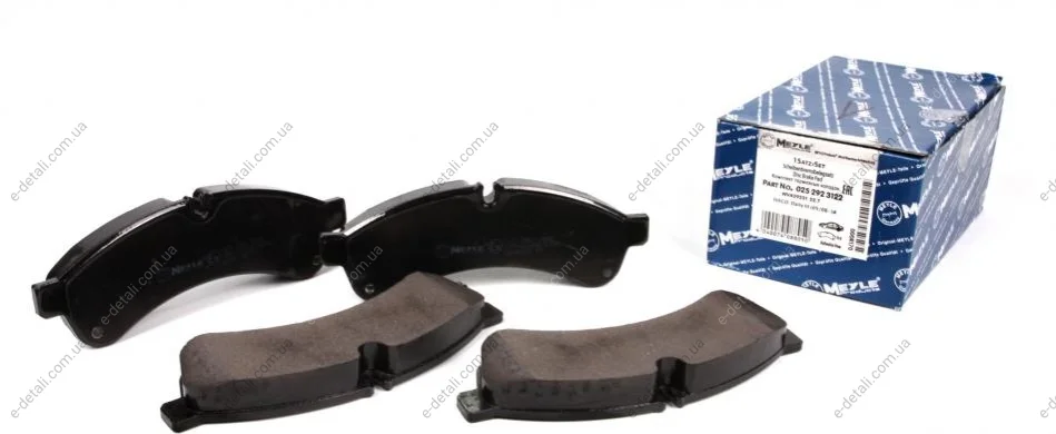 Колодки тормозные (задние) Iveco Daily 65C 06- MEYLE 025 292 3122 (фото 1)