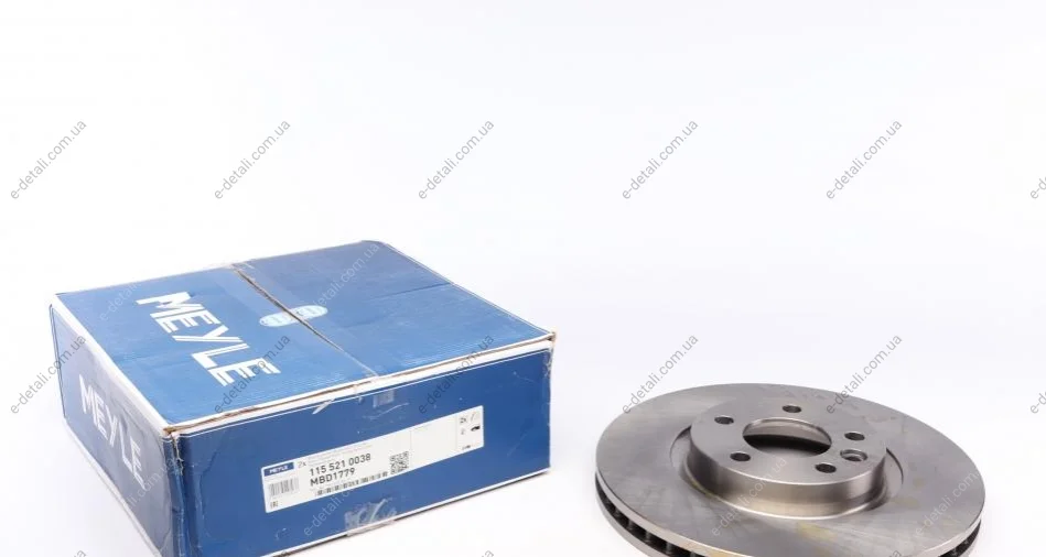 Диск тормозной (передний) VW T5 03- (333x32.5) (R17) MEYLE 115 521 0038 (фото 1)