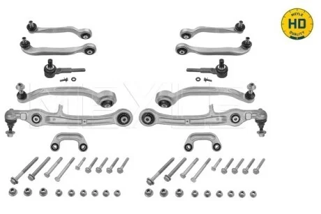 Комплект важелів підвіски (передньої) Audi A6 2.0-5.2 04-11 (з болтами) MEYLE 116 050 0095/HD