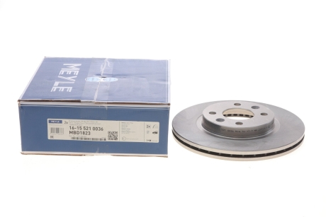 Гальмівний диск передній MEYLE 16-15 521 0036 (фото 1)
