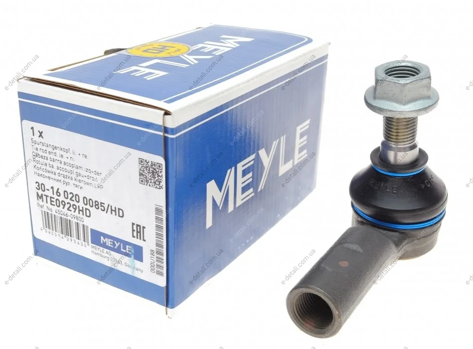 Наконечник тяги рулевой Toyota Hilux 2.4-2.8 D 15- MEYLE 30160200085HD (фото 1)