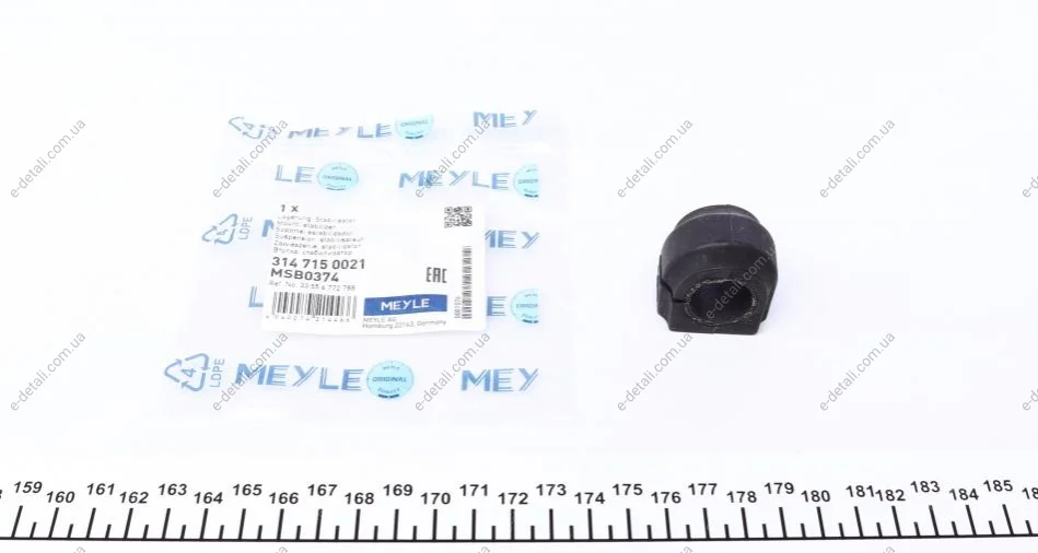 Втулка стабилизатора (заднего) Mini Cooper 06-15 (d=18mm) MEYLE 314 715 0021 (фото 1)