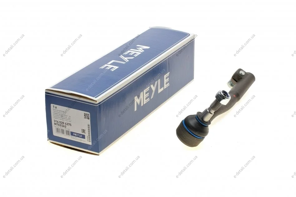 Наконечник тяги рулевой (L) BMW 5 (E39) 3.5/4.4/4.9 96-04 MEYLE 3160204375 (фото 1)