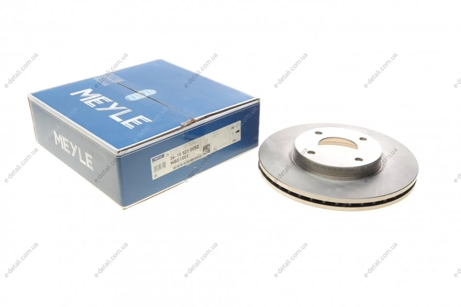 Диск гальмівний (передній) Nissan Cube/Tiida 06-13 (279x24) MEYLE 36-15 521 0052 (фото 1)
