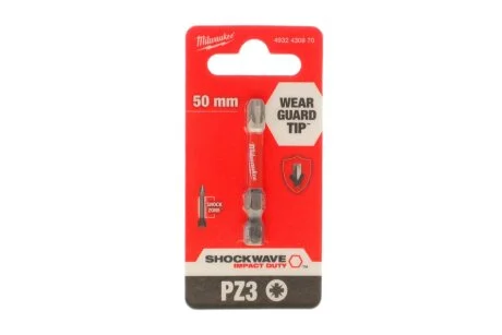 Біта SHOCKWAVE, PZ3, 50мм MILWAUKEE 4932430870