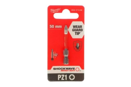 Біта SHOCKWAVE, PZ1, 50мм MILWAUKEE 4932471566
