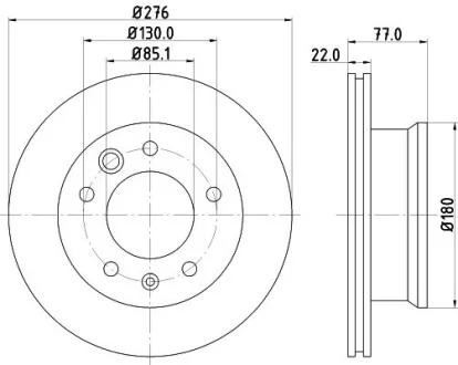 Диск тормозной MINTEX MDC1037C