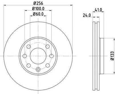 Диск тормозной MINTEX MDC1049C