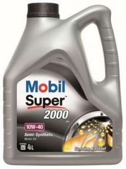 Масла моторные Super 2000x1 10W-40 (Канистра 4л)) MOBIL 150018