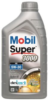 Моторна олива Super 3000 (1L) 5W30 API CF SL SM SN ACEA C3 DEXOS 2 FORD M2C917 A MB 229.51 MB 229.52 VW 505.00 VW 505.01 MOBIL 201510301069 (фото 1)