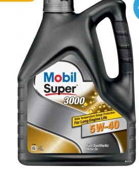 Олива моторна SUPER 3000 5W40 4л MOBIL 5W40 3000 4L