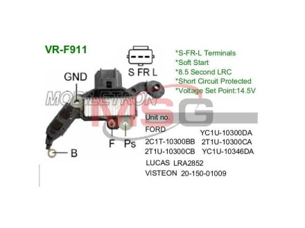 Регулятор напруги генератора MOBILETRON VRF911